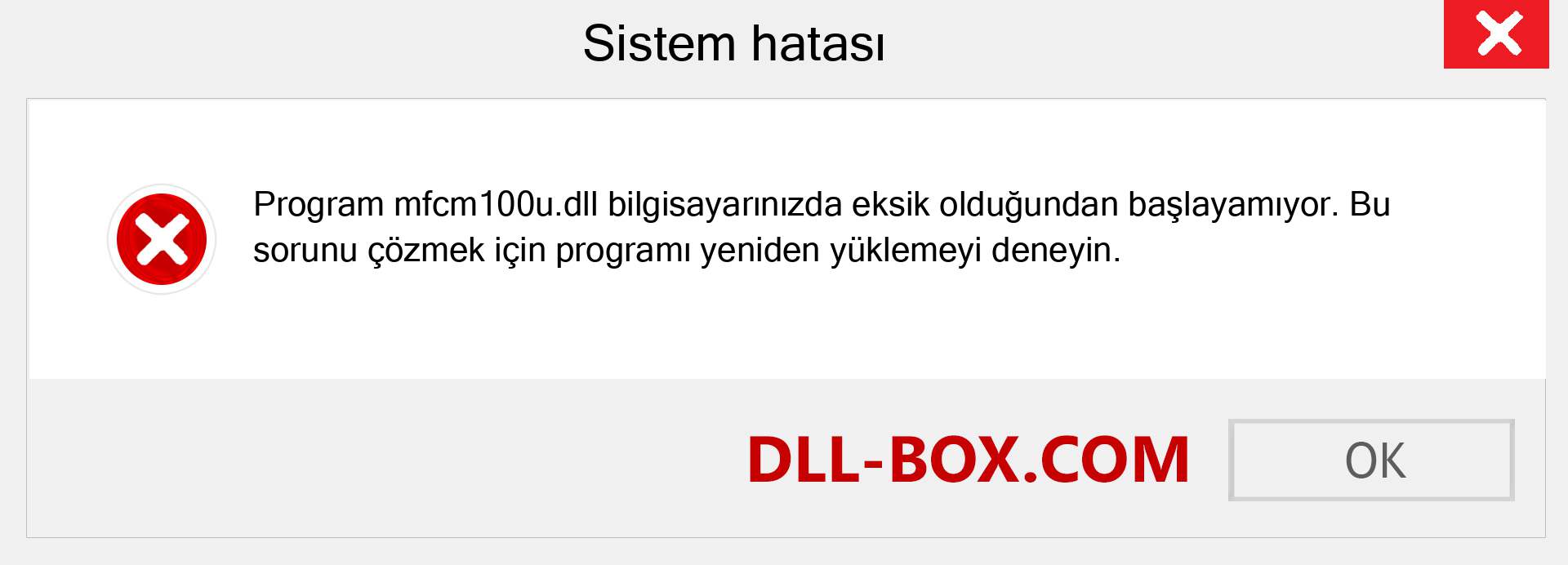 mfcm100u.dll dosyası eksik mi? Windows 7, 8, 10 için İndirin - Windows'ta mfcm100u dll Eksik Hatasını Düzeltin, fotoğraflar, resimler